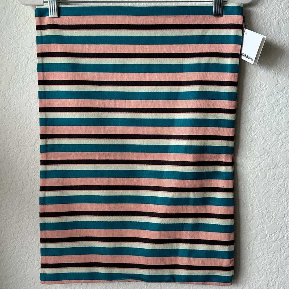 Crate&Barrel Multicolor Striped Accent Pillow